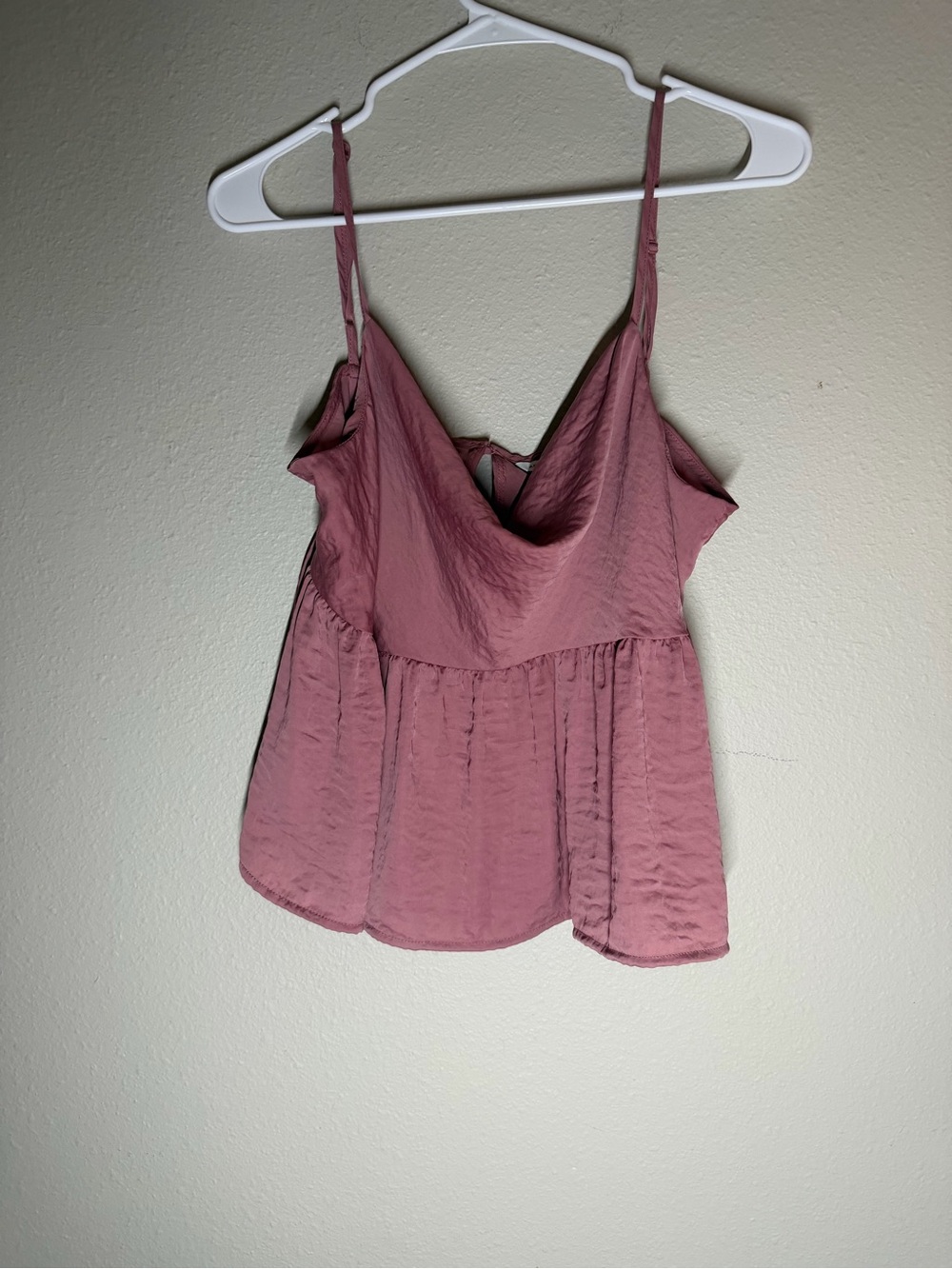 American Eagle Women's Pink Babydoll Tank Top Shirt Size Large